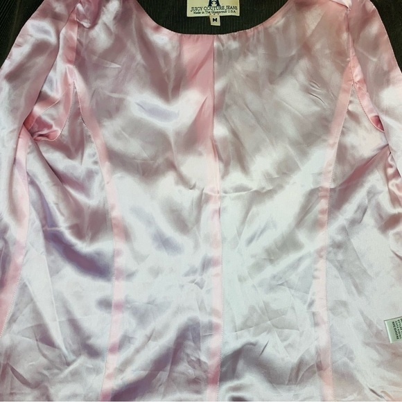 Juicy Couture Women’s Brown 3/4 Sleeve Corduroy Single Button Blazer Siz… - Picture 9 of 11